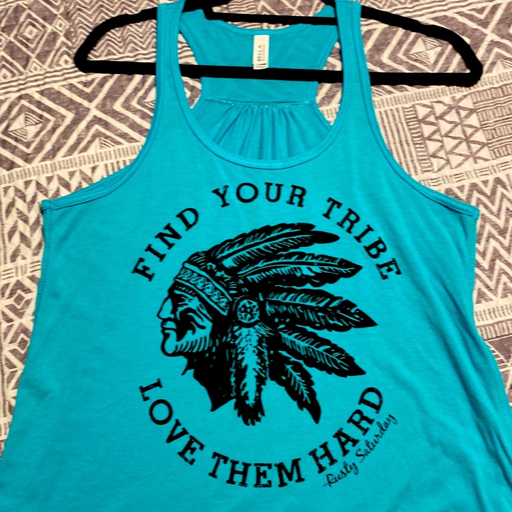 Blue/teal tank top